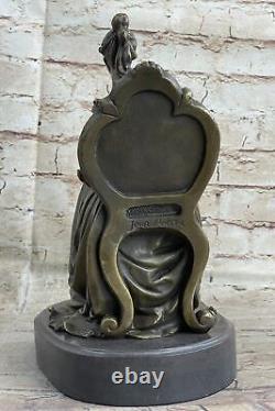 11.5' Art Deco Sculpture Woman Mother 'Holding' Baby Boy Bronze Statue Decor