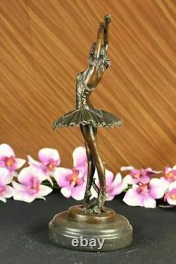 13 Top Woman Ballerina Ballet Bronze Sculpture Statue Young Girl Art Deco L