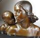 1910/1920 Lucky Gori Gr Statue Sculpture Ep Art Nouveau/deco Bronze Woman