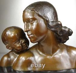 1910/1920 Lucky Gori Gr Statue Sculpture Ep Art Nouveau/Deco Bronze Woman