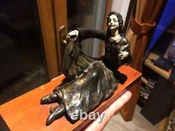 1920/30 Geo Maxim Statue Sculpture Art Deco in Regule, Woman