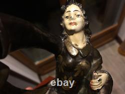 1920/30 Geo Maxim Statue Sculpture Art Deco in Regule, Woman