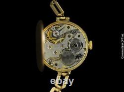 1920's Rolex Women Vintage Art Deco 9k Pink Gold Watch 1 Year Warranty