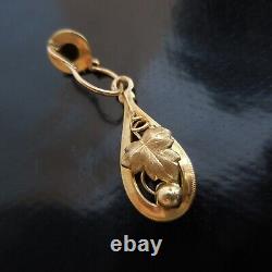 2 Earrings Gold Jewelry Jewelry Women Art Nouveau Déco France N4042