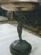 Ancient Woman Statue Art Deco Holding A Bowl