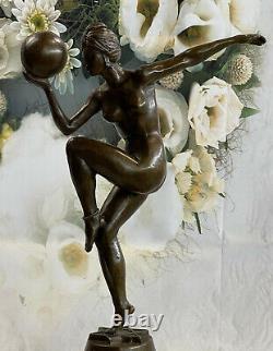 After Maurice Guiraud-Rivière: Bronze Dancer Model, Art Deco Woman