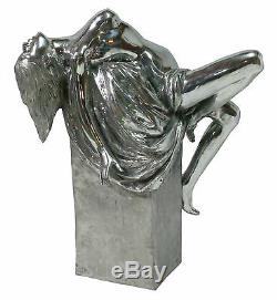 Aluminum Woman Statue On Poli-mat Podium (1129)