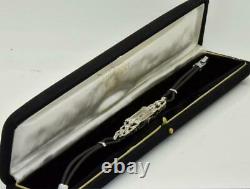 Amazing Ancient Art-deco Platinum & Diamonds Bella, Geneva Women Bracelet C1920