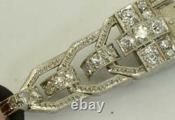 Amazing Ancient Art-deco Platinum & Diamonds Bella, Geneva Women Bracelet C1920