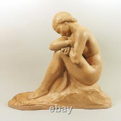 Amedeo Gennarelli Great Naked Woman Clay Art Deco 1930