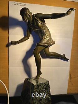 Ancient Art Deco Bronze Woman