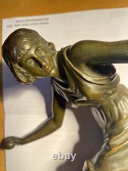 Ancient Art Deco Bronze Woman