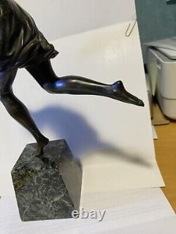 Ancient Art Deco Bronze Woman