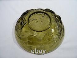 Ancient Art Deco Molded Glass Cup Naiades Nude Woman Cut Glass