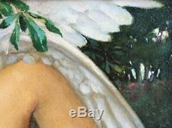 André Pierre Lupiac, Painting, Painting, Mythology, Art Deco, Woman, Eroticism