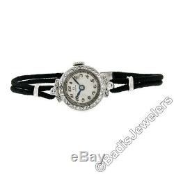 Antique Art Deco Platinum Omega. 61ctw Unique & Transitional Diamond Watch