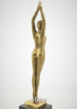 Art Deco Bronze Dancer Female Figure Starfish Starfish Gold