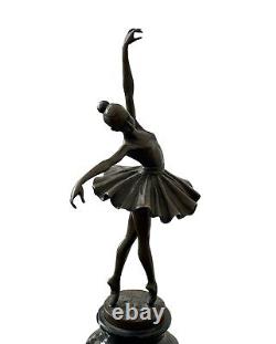 Art Deco Bronze Sculpture 1920s/30s Crespin Statue Female Dancer Figurine