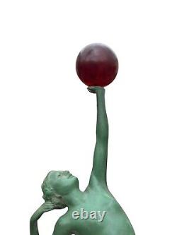 Art Deco Dancer & Woman & Ball & Bakelite