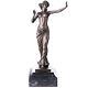 Art Deco Figure In Bronze Dancer Nude Woman Bronze
