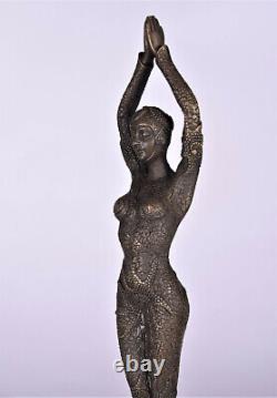 Art Deco Figure In Bronze Dancer Star Of The Sea Woman Starfish