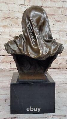 Art Deco Handmade Bronze Sculpture Statue of Woman Figurine