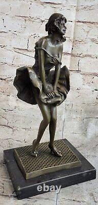 Art Deco Handmade Marilyn Monroe Woman Copper Bronze Statue