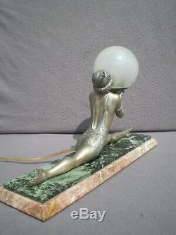Art Deco Lamp 1930 Woman Russian Dancer Vintage Sculpture Lamp Woman Dancer 30s