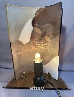 Art Deco Murano Style Table Lamp with Vintage Nude Woman Decor Chic Decor