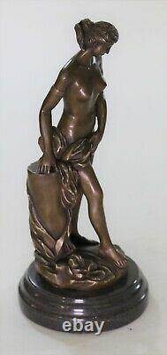 Art Deco / New Erotic Artwork Chair Woman Female Bronze Sculpture Statue