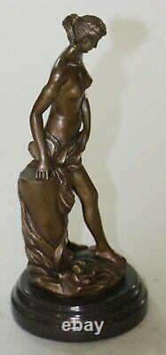 Art Deco / New Erotic Artwork Chair Woman Female Bronze Sculpture Statue