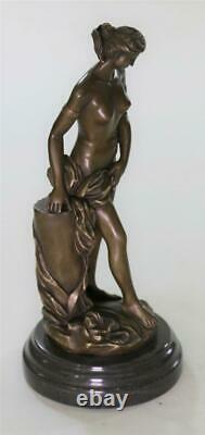 Art Deco / New Erotic Opens Chair Female Bronze Statue Figure