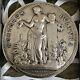 Art Deco New Silver Medal Woman Borrel