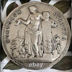 Art Deco New Silver Medal Woman Borrel