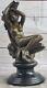 Art Deco / Nouveau Female Nude Woman Genuine Bronze Sculpture Wax Sale