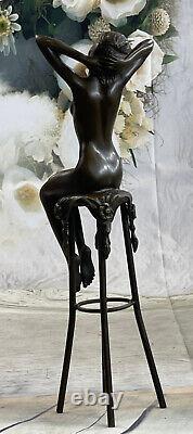 Art Deco / Nouveau Nude Female Bronze Home Office Decor Figurine