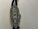 Art Deco Platinum And Diamond Jewelry Watch Tank Model