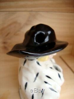 Art Deco Polychrome Inkwell Woman With Hat Henry Delcourt Boulogne