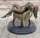 Art Deco Sculpture Sexy Nude Erotic Woman Naked Girl Bronze Statue Figurine