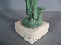 Art Deco Signed Rucho Statue / Sculpture Woman Art Deco / A. Rucho / Statue 1930