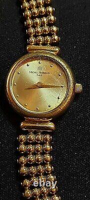 Art Deco Watch for Women by Michel Herbelin, Gold Plated