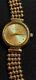 Art Deco Watch For Women By Michel Herbelin, Gold Plated