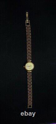 Art Deco Watch for Women by Michel Herbelin, Gold Plated