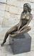 Art Deco Western Sculpture Nude Woman Erotic Bronze Statue