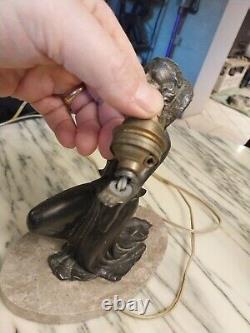 Art Deco Woman Statue Lamp