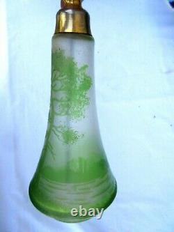 Art Nouveau Atomizer Perfume Bottle, Art Deco, Acid-free Glass Paste