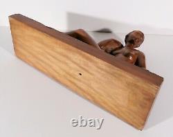 Auguste Guenot Sculpture Wood Naked Woman Statue Art Deco Toulouse Maillol