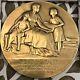 Bronze Medal By Pillet Art Deco New Nude Woman Medal 68 Mm Diameter