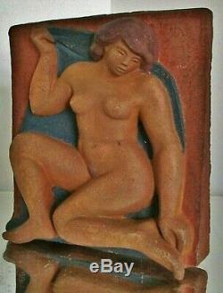 Basterre Terracotta Statue Sculpture Art Deco Modernist Female Artist To Identify