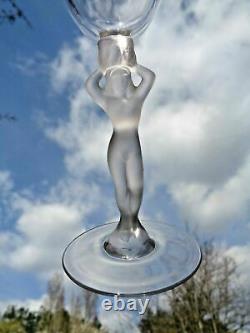 Bayel Venus Woman Fluted Glasses Flute Champagne Erotic Woman Crystal Art Deco
